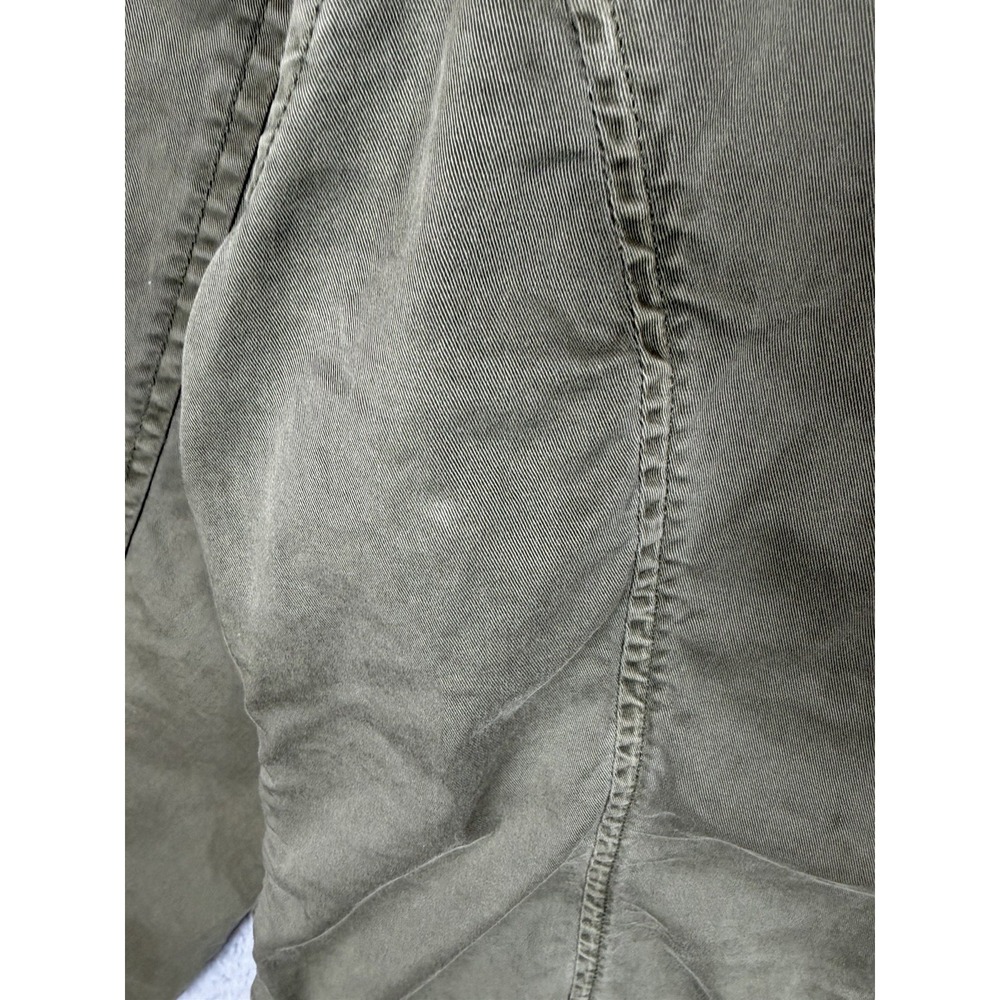 GUESS Womens Studded Military Jacket Olive Green Utility Cargo Size M - Picture 9 of 9